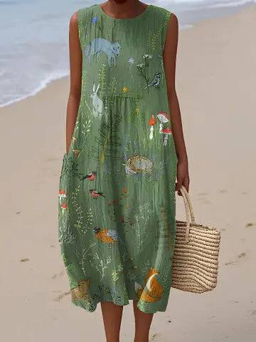 Hope | Vestido Midi Bosque