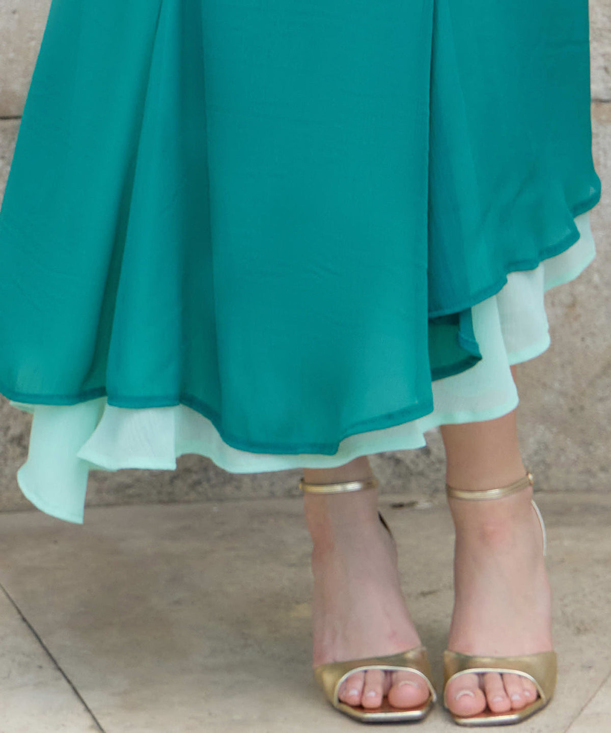 Vestido Macarena turquesa