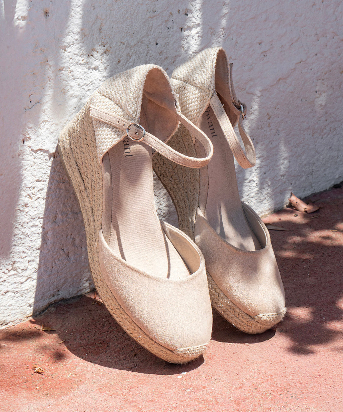 Cuñas pulsera tobillo beige