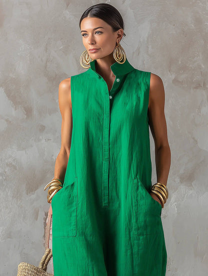 Jerline | Jumpsuit Maxi de Pierna Ancha