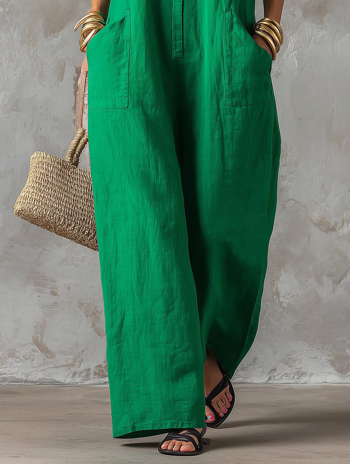 Jerline | Jumpsuit Maxi de Pierna Ancha