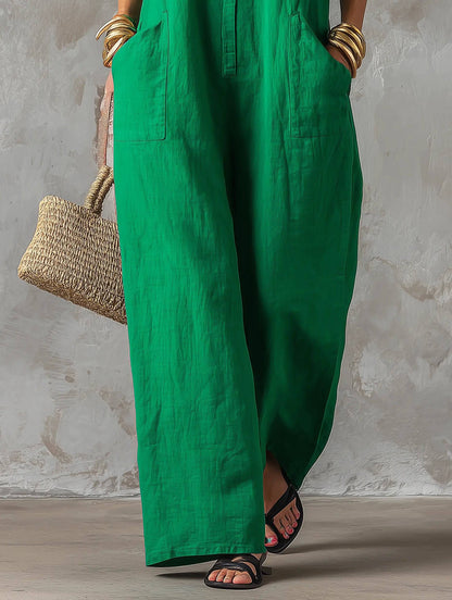Jerline | Jumpsuit Maxi de Pierna Ancha