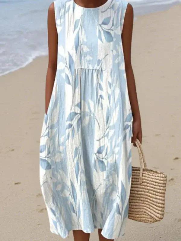 Joy | Vestido Midi Hojas