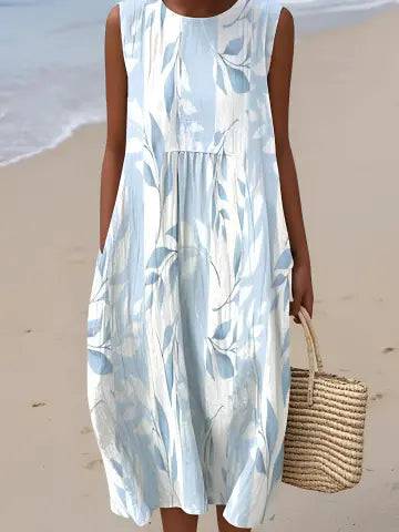 Joy | Vestido Midi Hojas