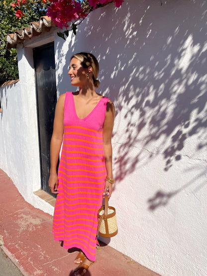 Vestido punto fluido li­nea fina