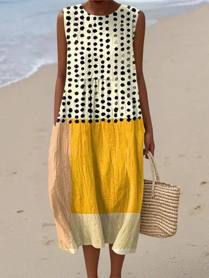 Leah | Vestido Midi Lunares