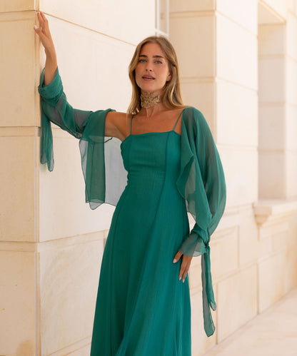 Vestido Macarena turquesa