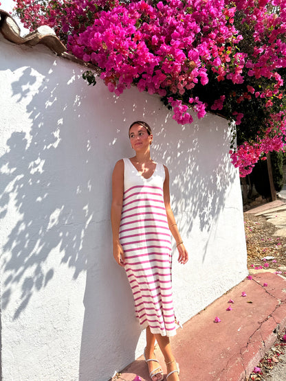 Vestido punto fluido li­nea fina