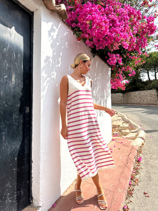 Vestido punto fluido li­nea fina