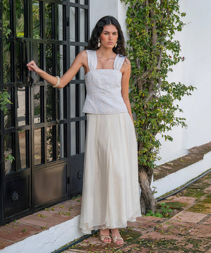 Falda  seda Mara