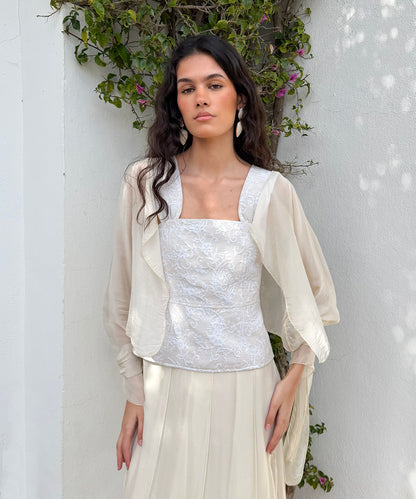 Blusa capa seda
