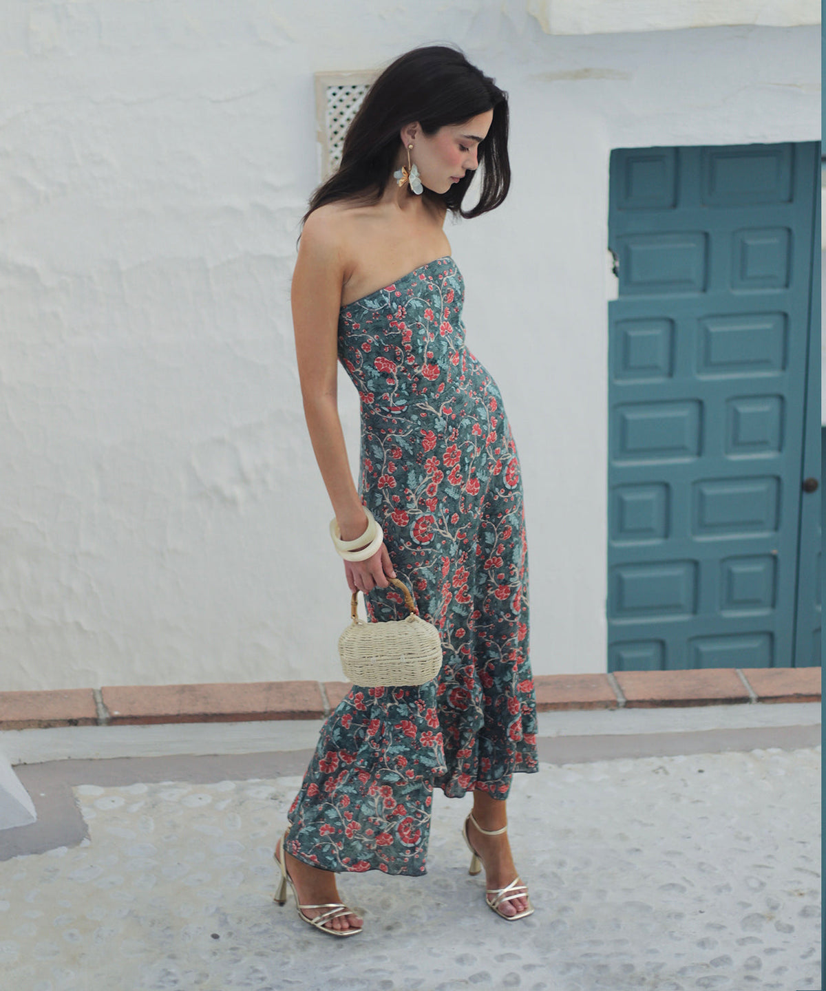 Vestido lino Boboli