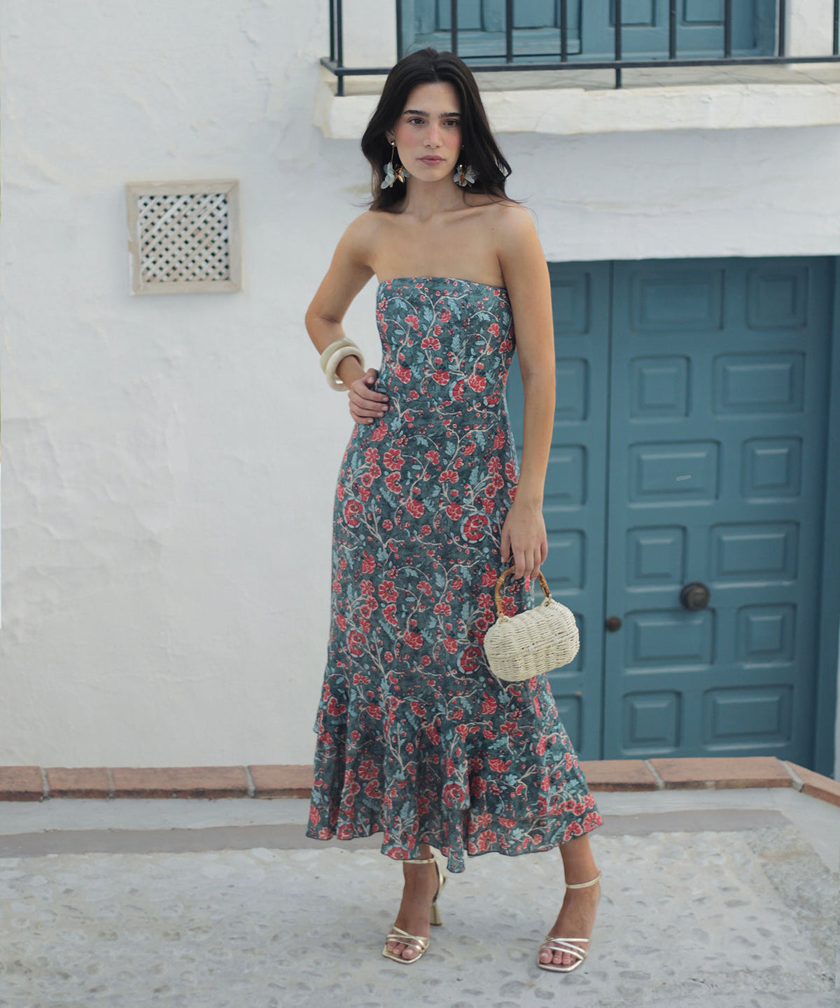 Vestido lino Boboli