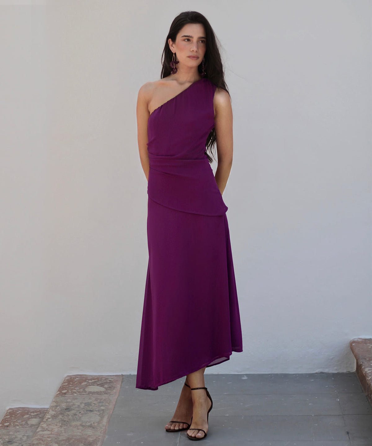 Vestido Bravia ciruela