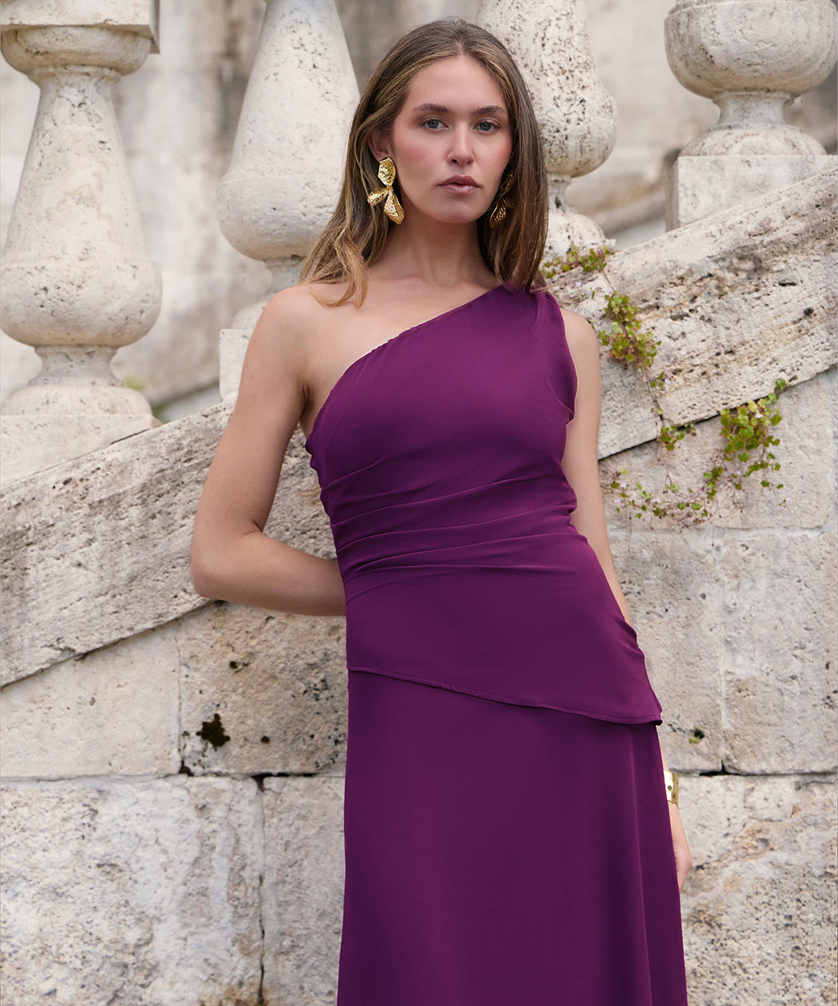 Vestido Bravia ciruela