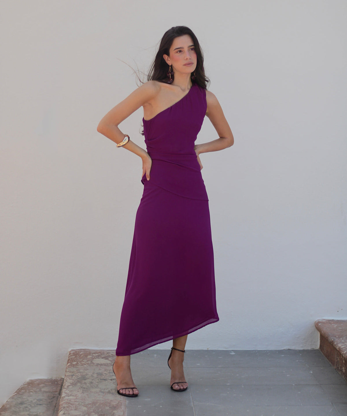 Vestido Bravia ciruela