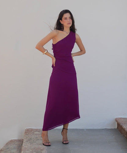 Vestido Bravia ciruela