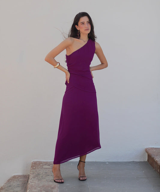 Vestido Bravia ciruela