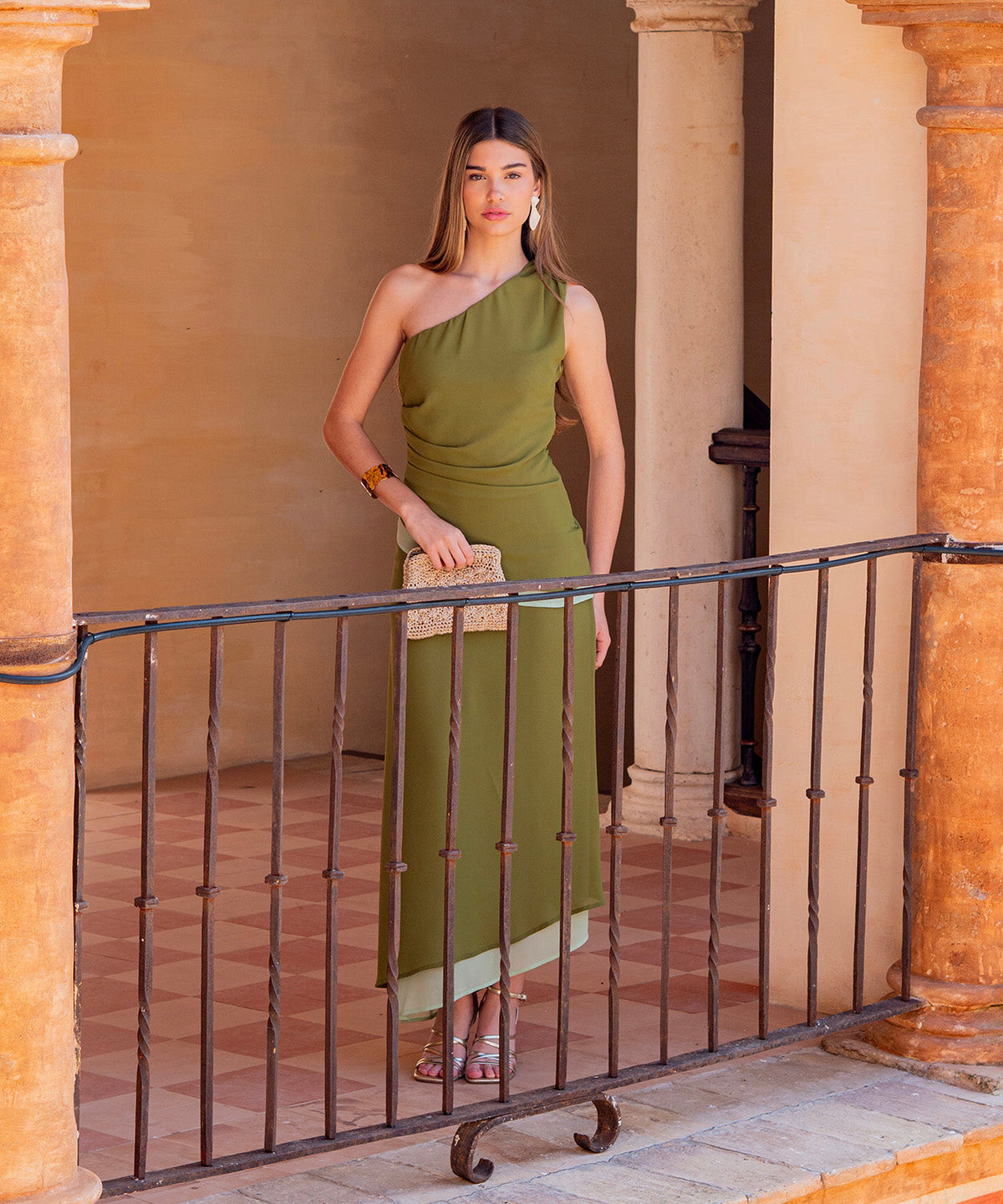 Vestido Bravia salvia