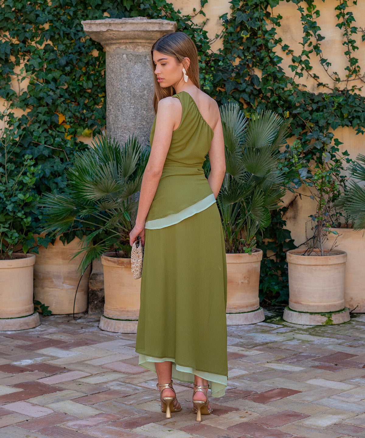 Vestido Bravia salvia