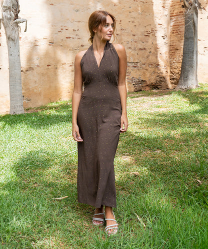 Vestido multiposicion viscosa lurex