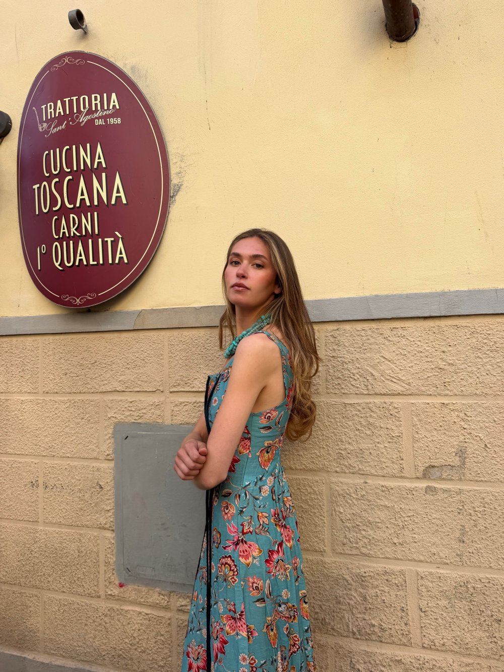 Vestido midi estampado Bettina