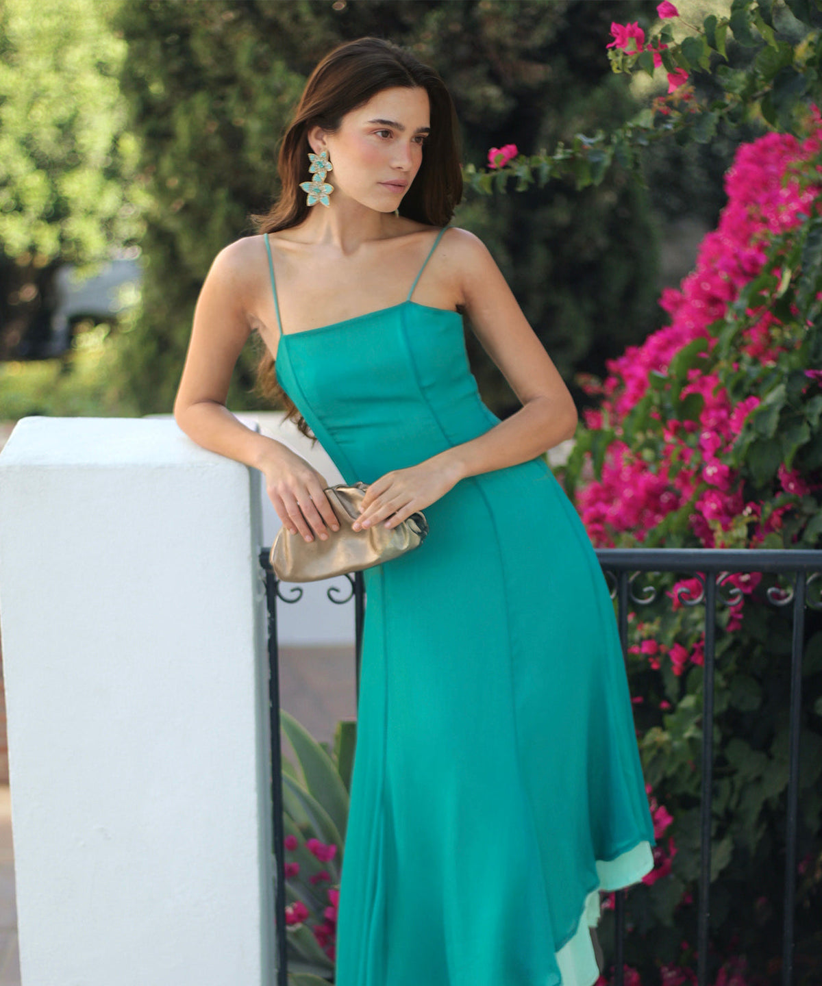 Vestido Macarena turquesa