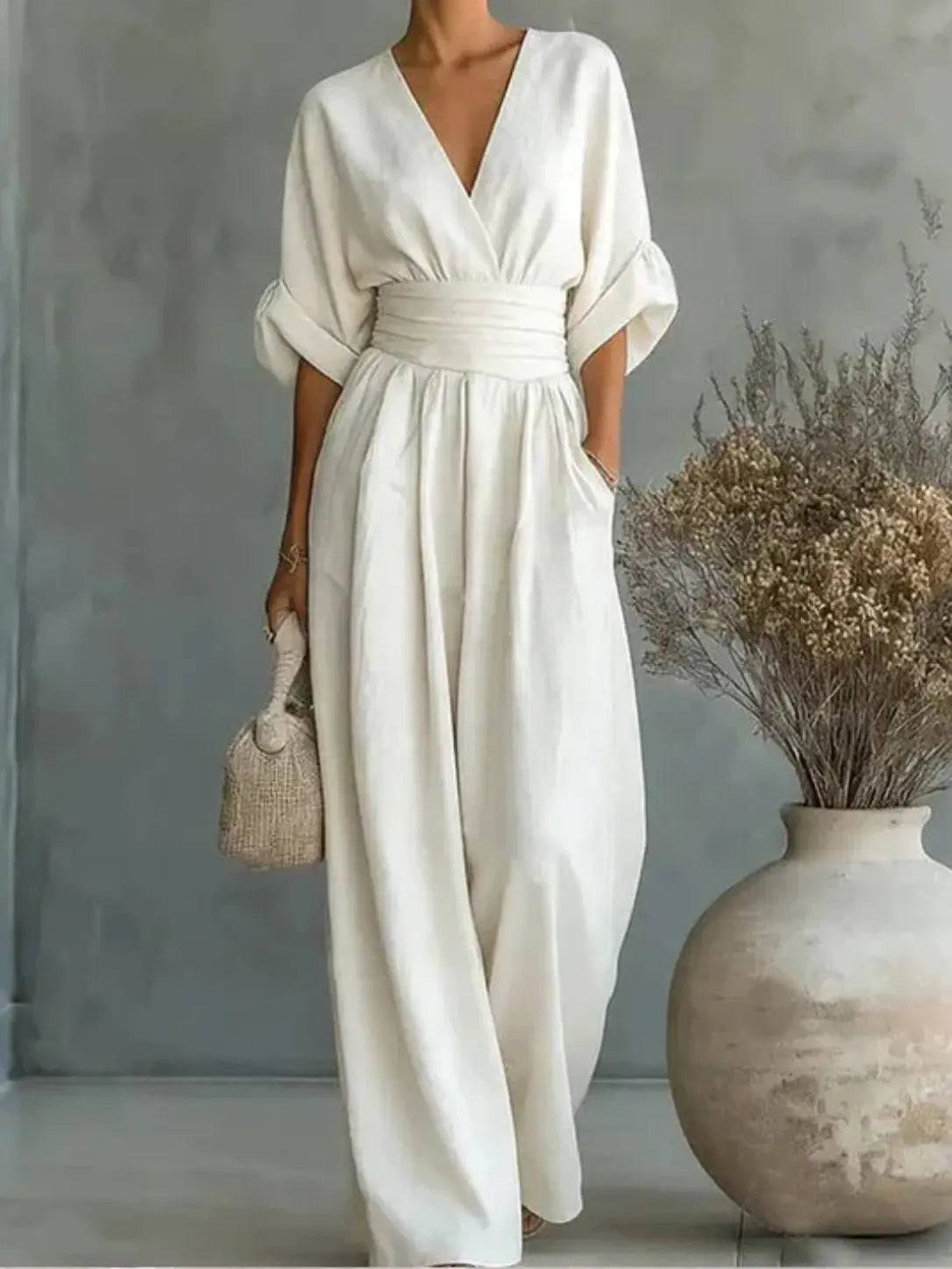 Chiara | Jumpsuit Largo Fluido Estampado