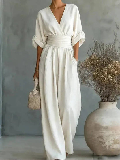 Chiara | Jumpsuit Largo Fluido Estampado