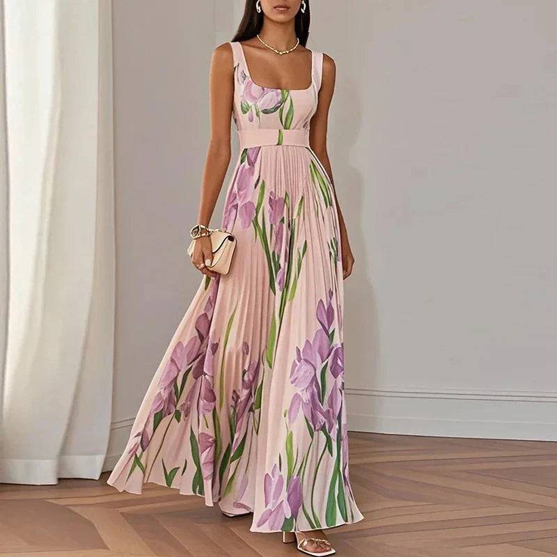 Oriah | Vestido Maxi Línea A Floral