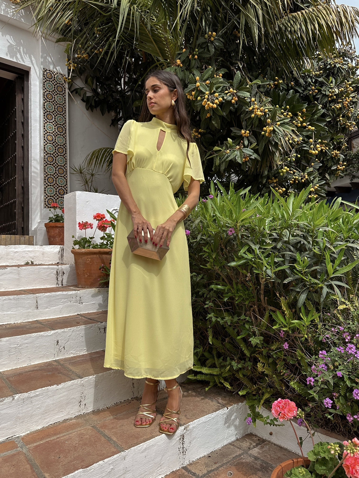 Vestido manga corta Liss