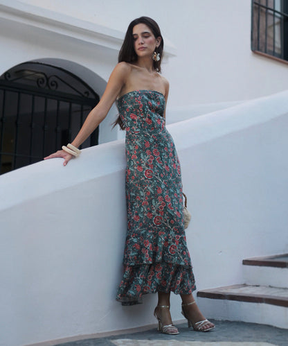 Vestido lino Boboli