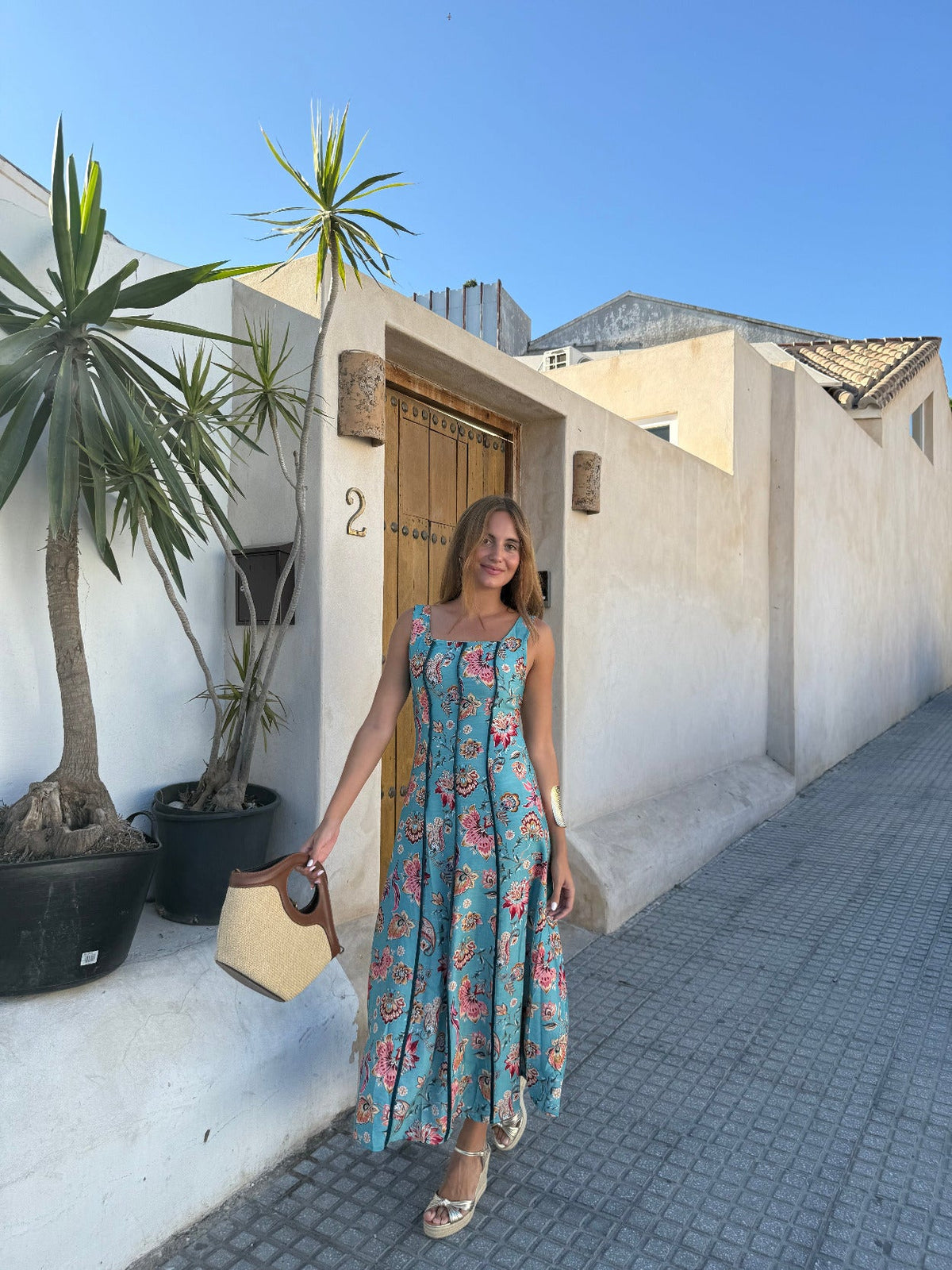 Vestido midi estampado Bettina