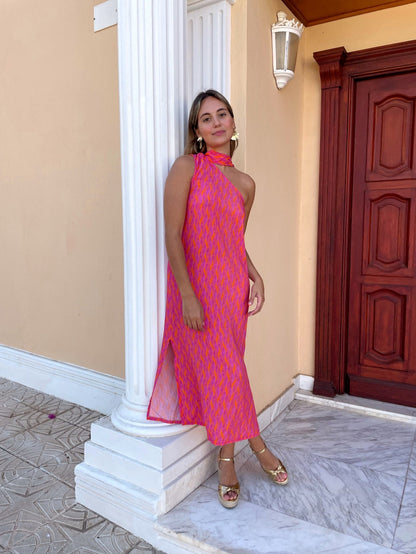Vestido cuello tirilla