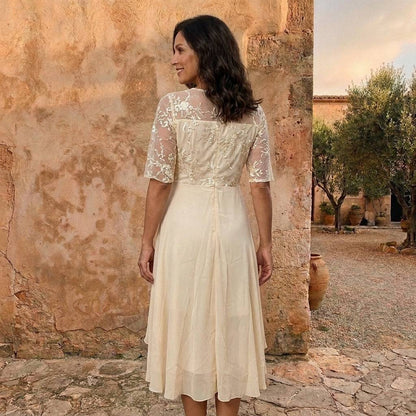 LOLA CASTELL | VESTIDO DE GASA ELEGANTE