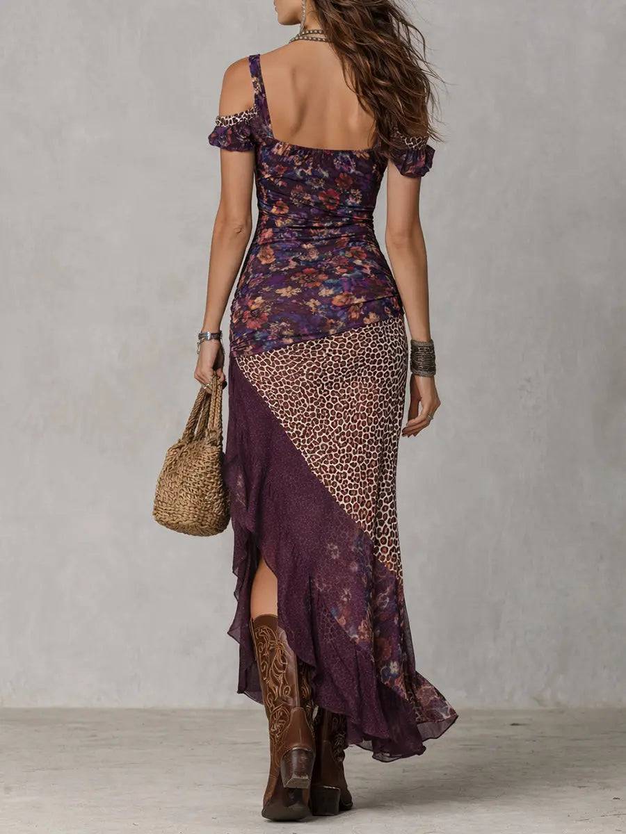 Vestido Largo Nómada Estampado Leopardo