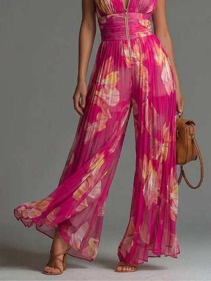 Jumpsuit Plisado sin Mangas