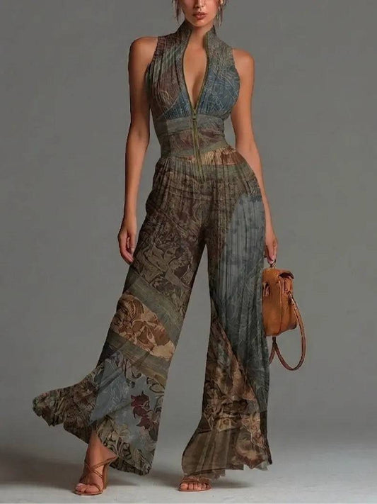 Jumpsuit Étnico Bohemio sin Mangas