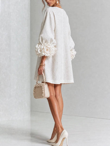 Mini Blanco con Botones Florales