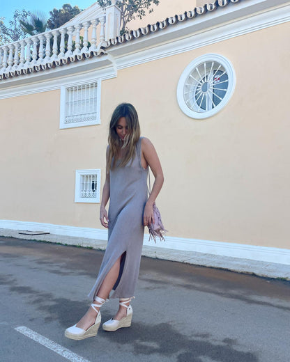 Vestido fluido punto