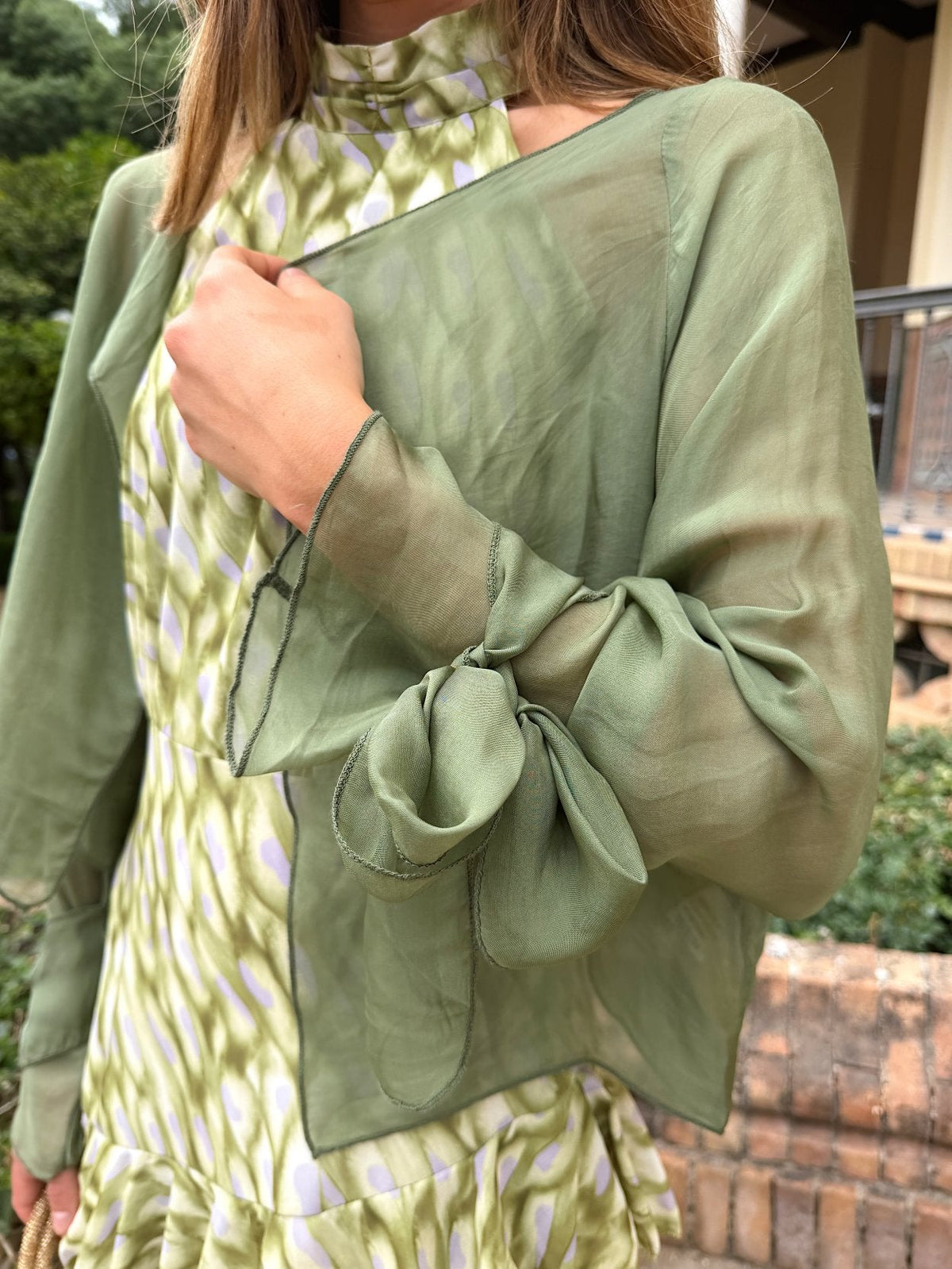 Blusa capa seda rosmarino