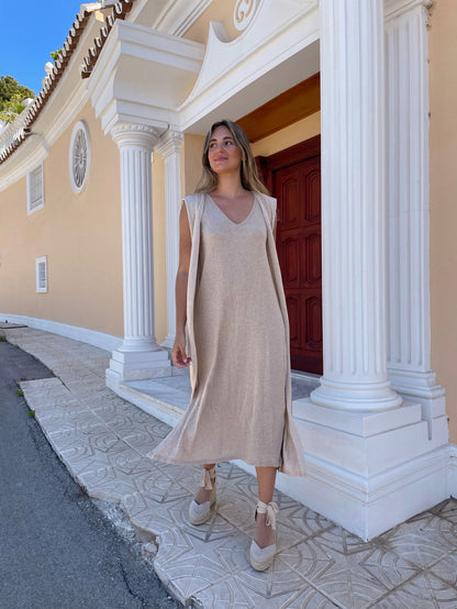 Vestido fluido punto