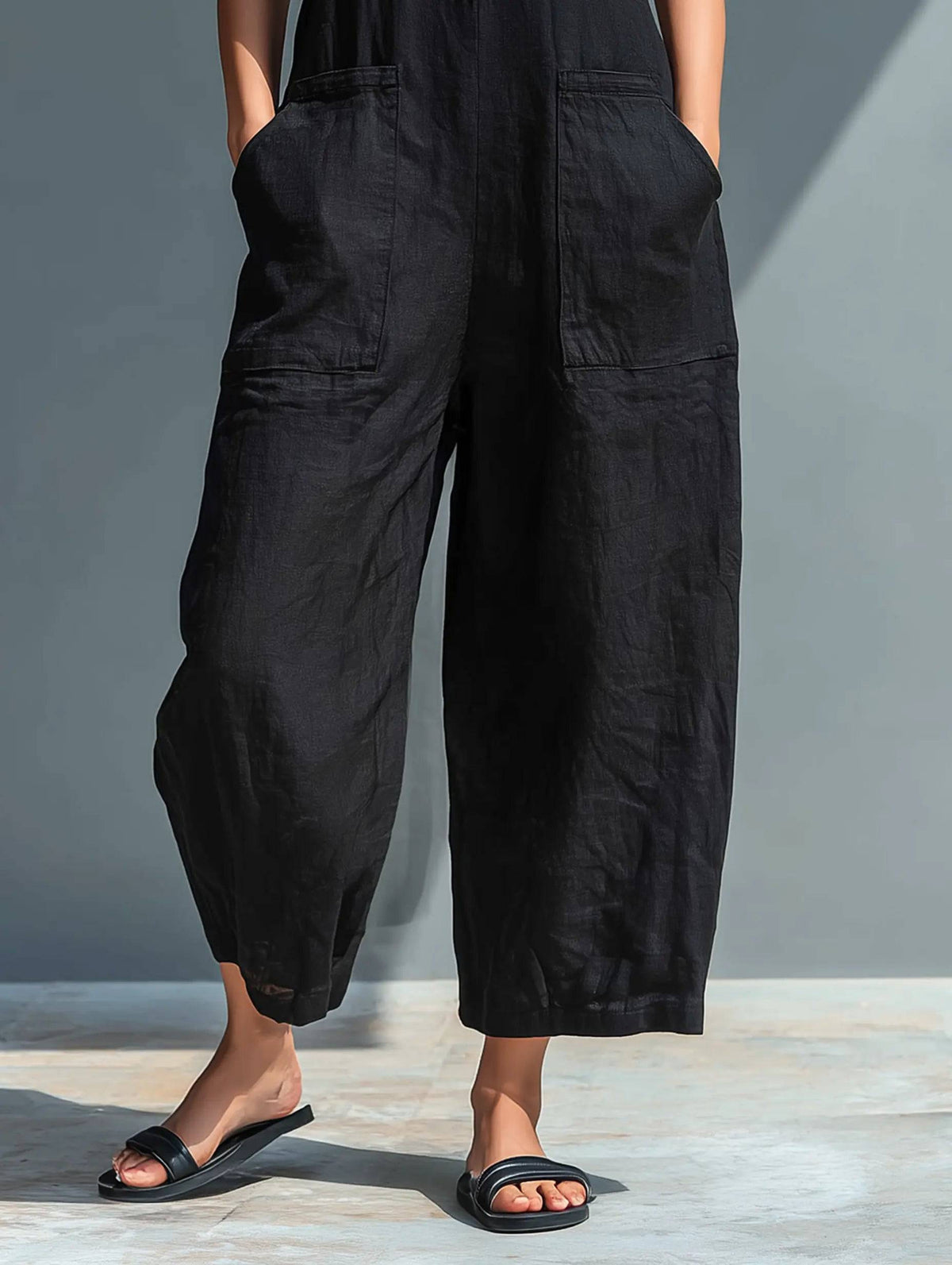 Adele | Jumpsuit Largo Fluido con Bolsillos
