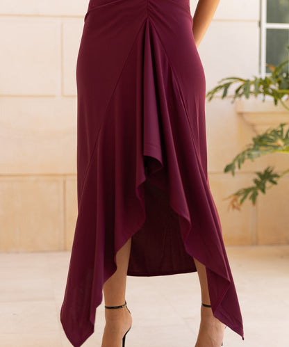 Vestido Clavel ciruela