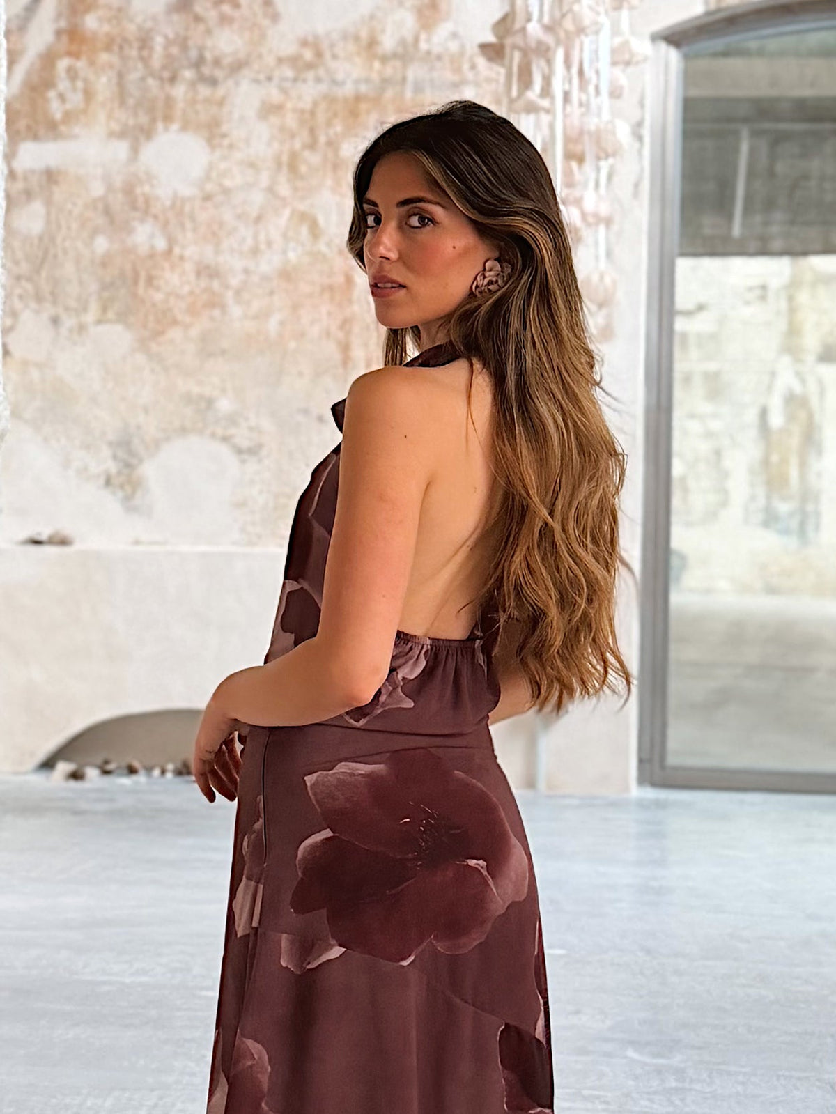 Vestido halter Camelia