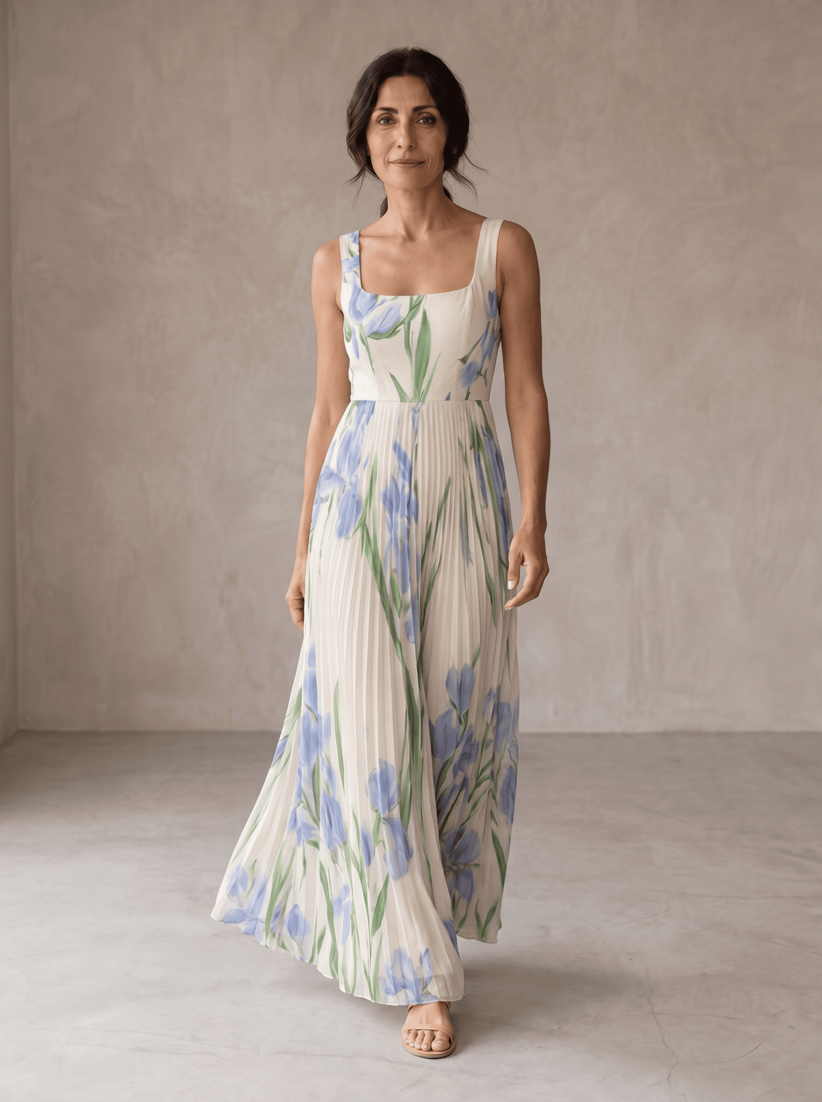 Oriah | Vestido Maxi Línea A Floral