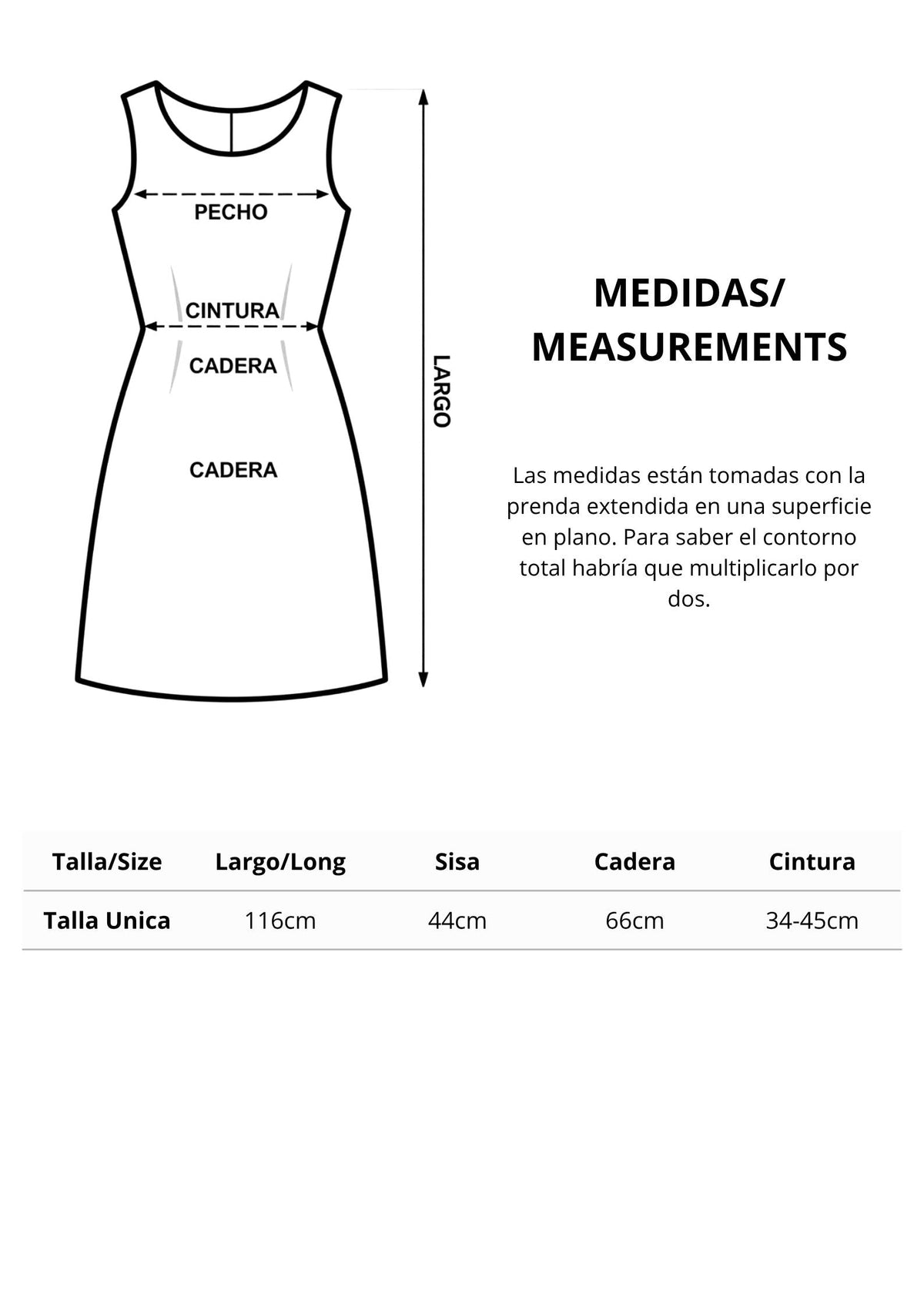Vestido aro cintura