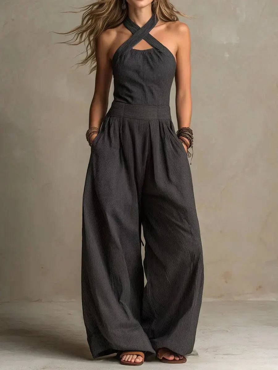 Bianca | Jumpsuit con Escote Cruzado