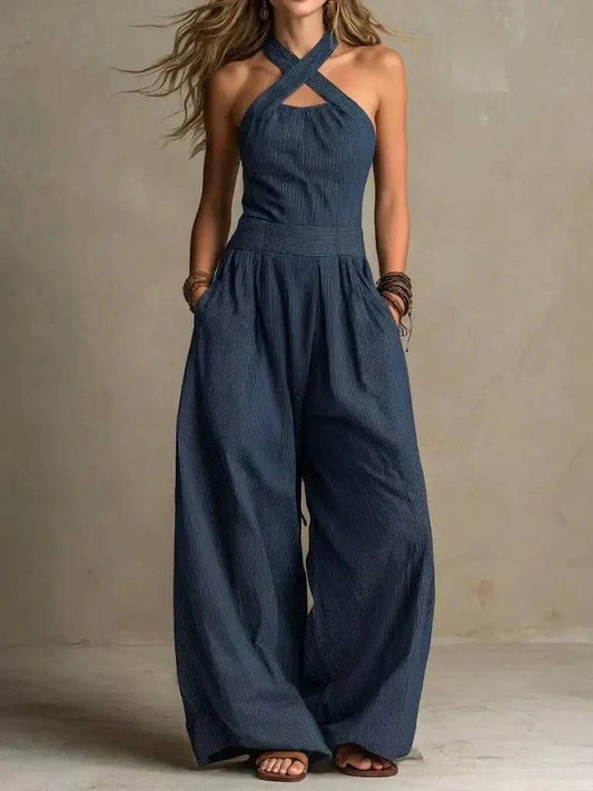 Bianca | Jumpsuit con Escote Cruzado