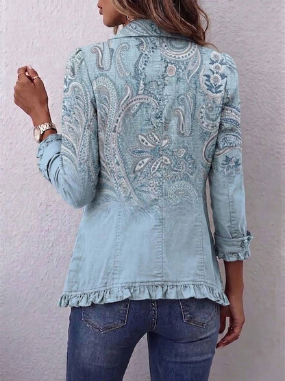 Remedios | Chamarra Cachemira Vintage con Volantes